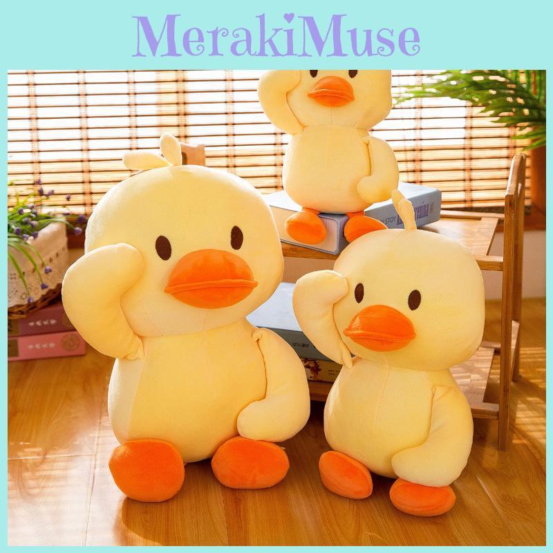 Short Yellow Chicken Plush Toys Soft Stuffed Animal Doll Children Gift Birthday