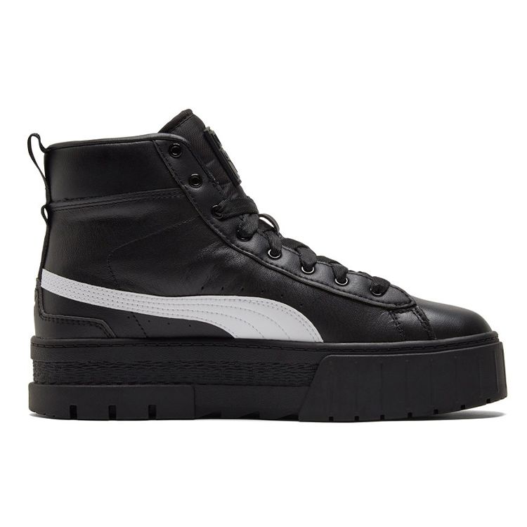 PUMA Mayze Mid Women Puma Black Puma White Mid Top Lifestyle Sneakers 381170-02
