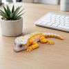 3D Printed Lizard Ornament, Articulated Lizard Fidget, Magnetic Lizard Figurine with Movable Joints, Animal Action Figure Magnet for Desktop