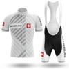 Set Maglia da Ciclismo Rossa Svizzera per Uomo, Tuta Sportiva Degradé per Mountain Bike, Abbigliamento Sportivo Estivo, 2026