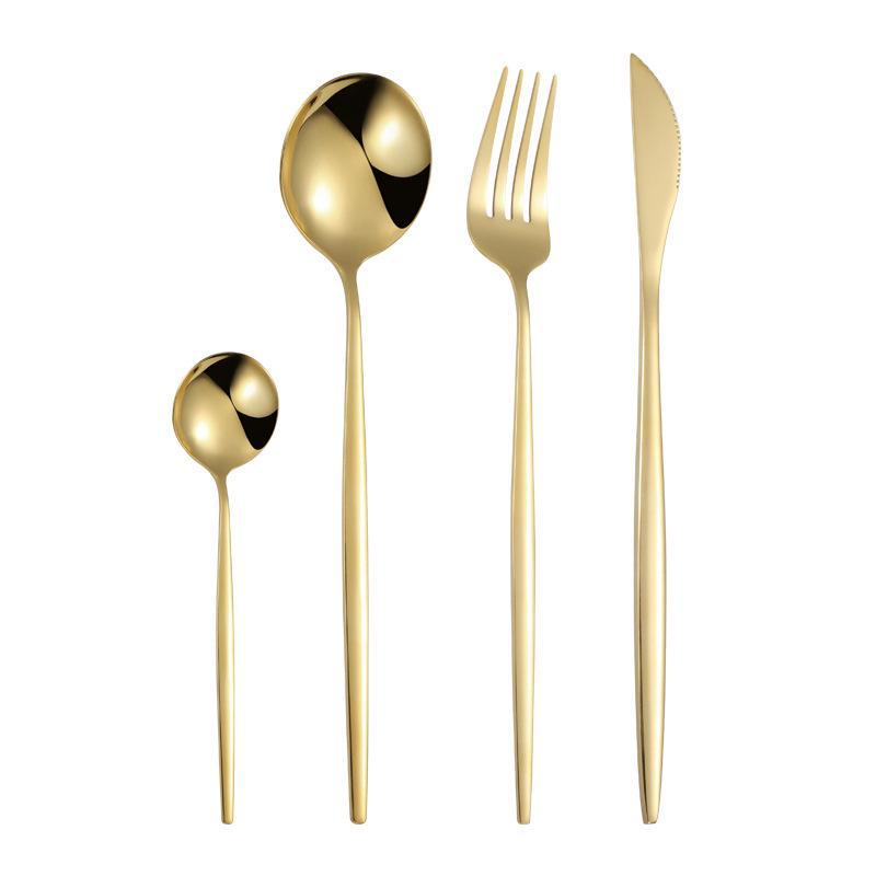 European High-Value Stainless Steel Tableware Set: Portuguese Knife, Fork, and Spoon for Hotels and Western Dining