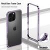Ultra-Thin Lightweight Metal Frame iPhone 16/15 Pro Case with Seahorse Buckle Design and Heat Dissipation
