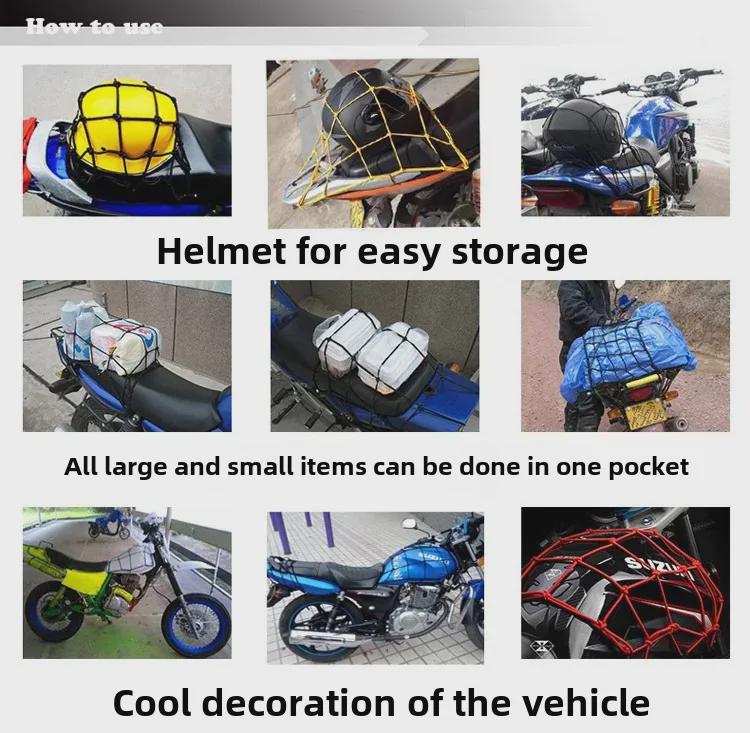 Motorrad Kraftstofftank und Helmnetzbeutel für Zubehör und Gepäck