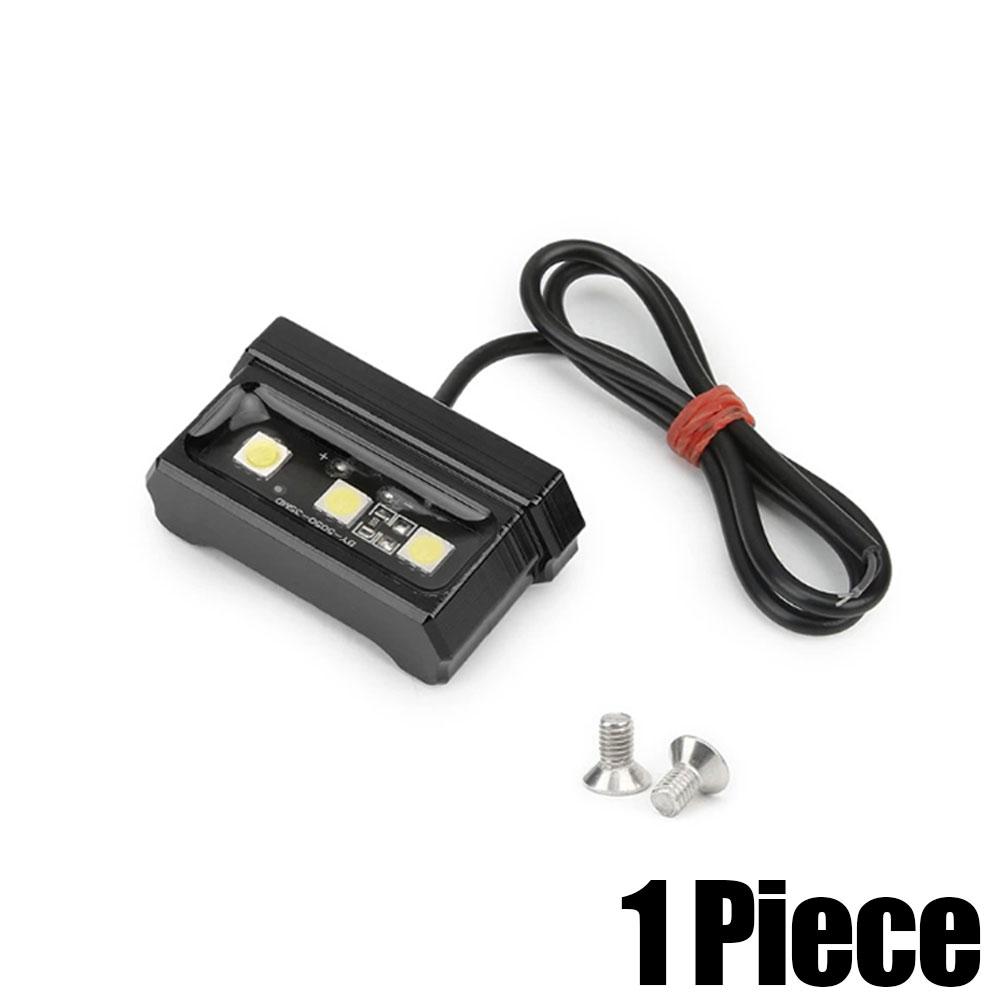 1pc Motorcycle Aluminum Alloy Mini CNC Number Plate Waterproof Lamp Rear Tail LED 12V License Plate Light Motorbike Accessories