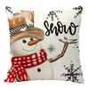 1pc Green Red Christmas Cushion Cover Deer Snowman Durable Cover 2025 New for Home Ornament Xmas New Year Christmas Decoration