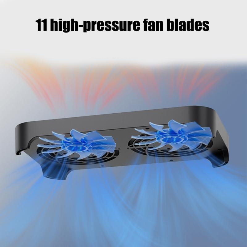 USB Powered Cooling System For Networking Devices 140mm Silents Fan Design Supports Multiple Device Placement