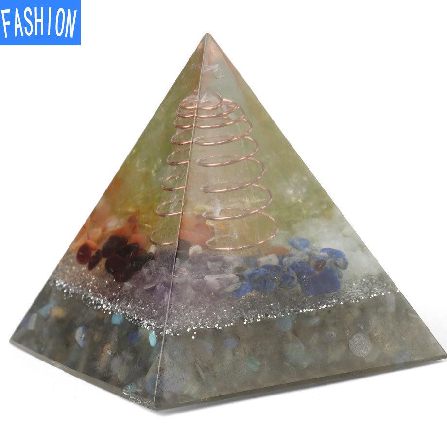 Leimharz Kristall Kies Stein Spirale Pyramide Pendel Europäisches und amerikanisches Ornament Eugen Turm Ornament