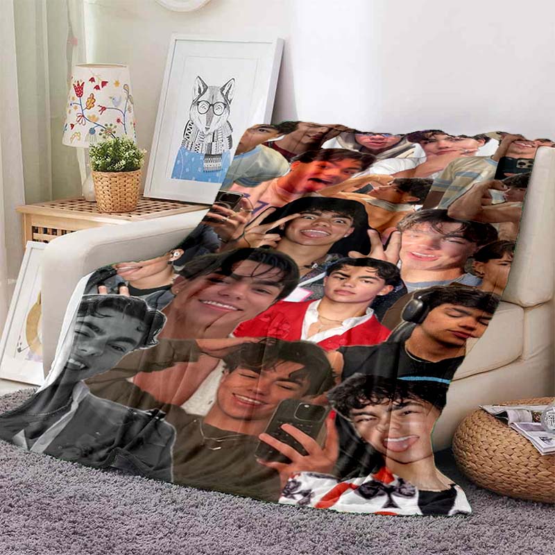 Malachi Barton Anime Theme Print Flannel Blanket Ultra Soft Warm Throw For Bedroom Living Room Indoor Home Decor Holiday Gift