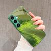 Grid-structured crystal Glass PhoneCase for Samsung Galaxy S26 S25 S24 S23 S22 S21 FE Ultra Plus Built-in glass green Exquisite