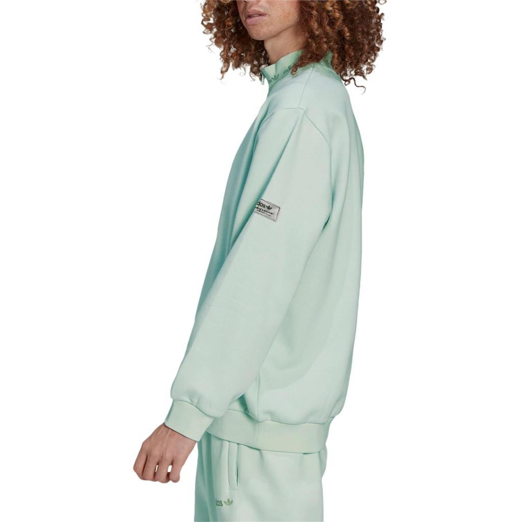adidas Sweat à capuche uni Originals Trefoil Logo Sport Homme Hauts Vert Clair HM2657