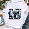 Nyári Backstreet Boys pólók Rock Band Rövid ujjú Rock Női Utcai Trend Pop Alkalmi Harajuku Grafikus Női Pólók