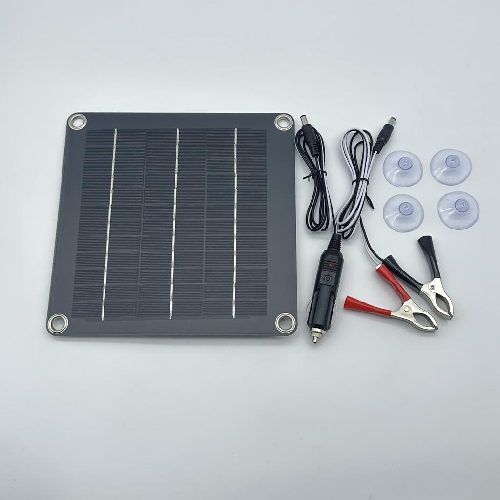 10W 12V Solar Panel Dripping Glues Plate With Wire Solar Panel Polycrystalline Silicon Board for Toy Car Use