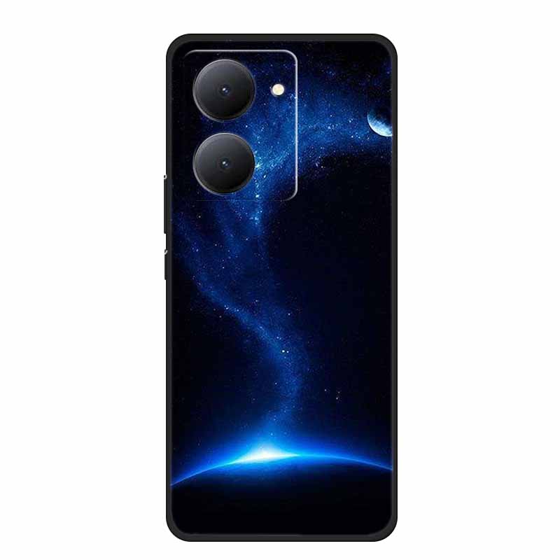 For VIVO Y36 Y78m Y27 5G Case Animals Soft Silicone Back Cover Phone Cases for VIVO Y27 5G VIVOY36 5G 6.64" Cool Wolf Cat Fundas