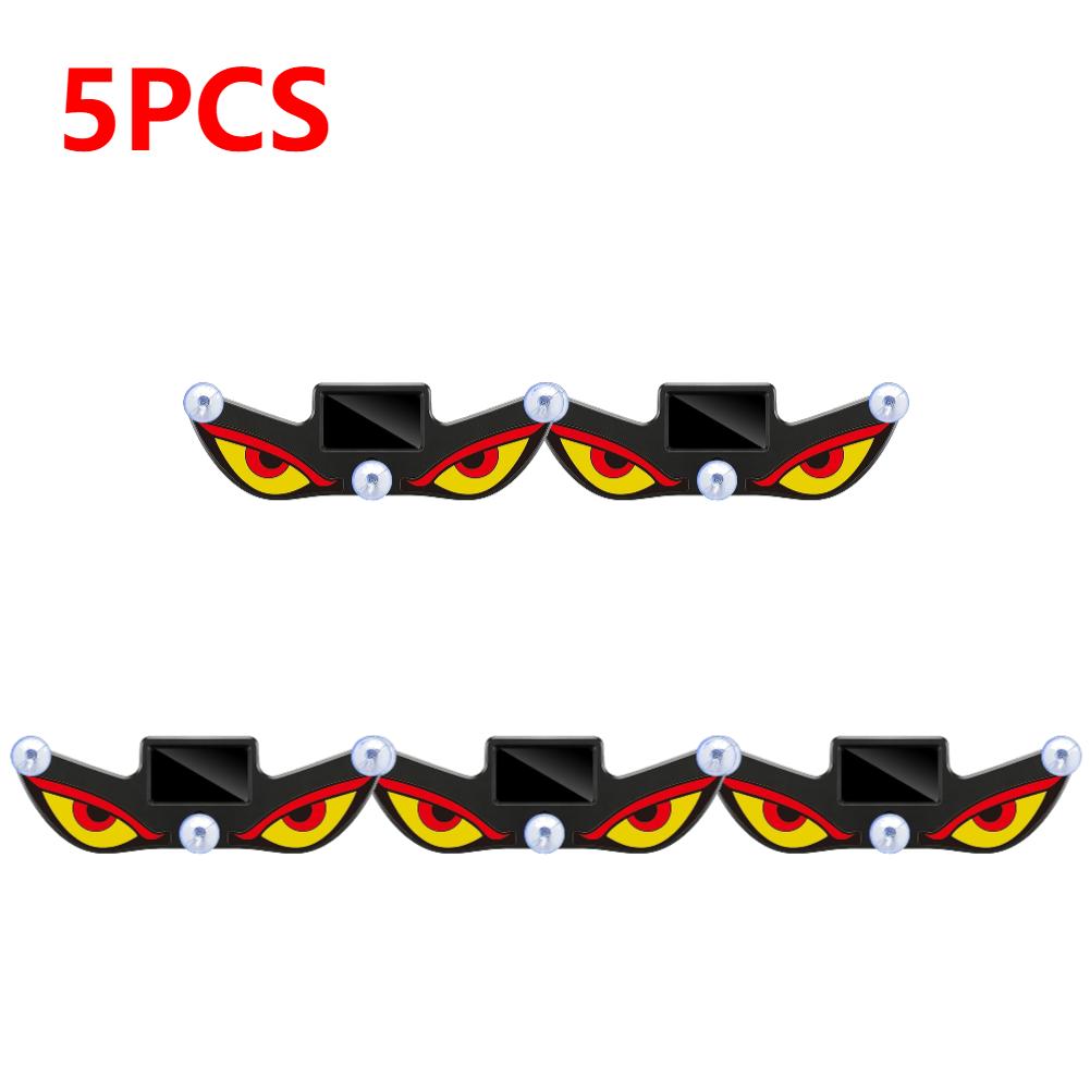 1-5pcs Car LED Devil Eyes Light Decorative Lights USB Warning Lights Dynamic Demon Eye Lights Atmosphere Light Auto Accessories