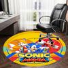 1pc Sonic Mania Characters Artwork Round Carpet, Made of Polyester,Perfect for Decorating Office Chairs, Living Rooms Fplt065