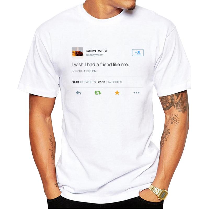 Kanye Klasické prohlášení Streetwear Rapper Vtipné hip hopové tričko Jsem svůj nejlepší přítel tričko pro muže