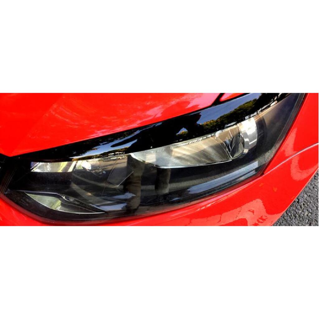 Naklejki dekoracyjne na przednie reflektory - brwi ABS do Volkswagen VW Polo MK5 2011-2017 Akcesoria Samochodowe