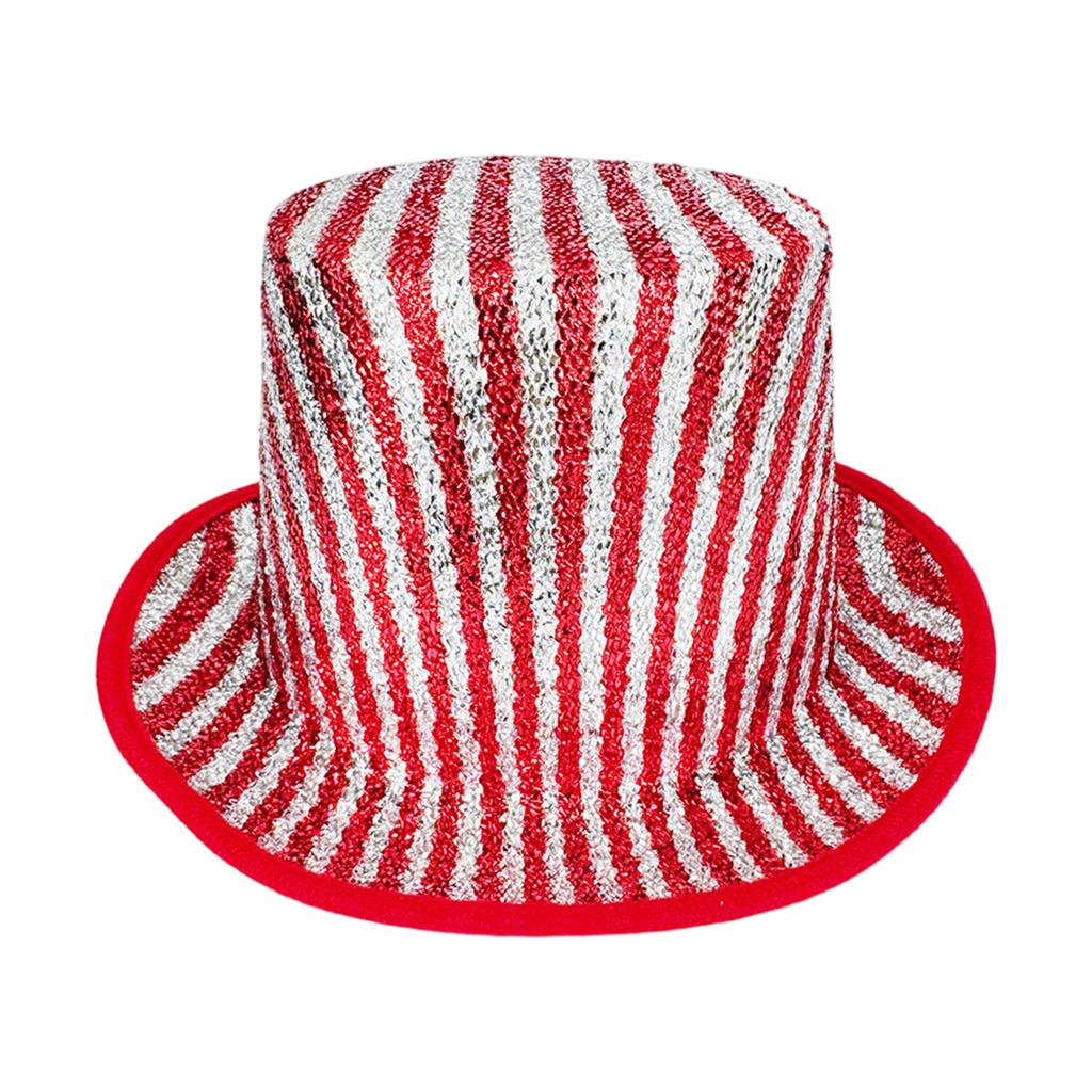 Colorful Metallic Lincoln Hat For Adults Stage Performances Magic Show Themed Party Outfit Accessories Halloween Cosplay