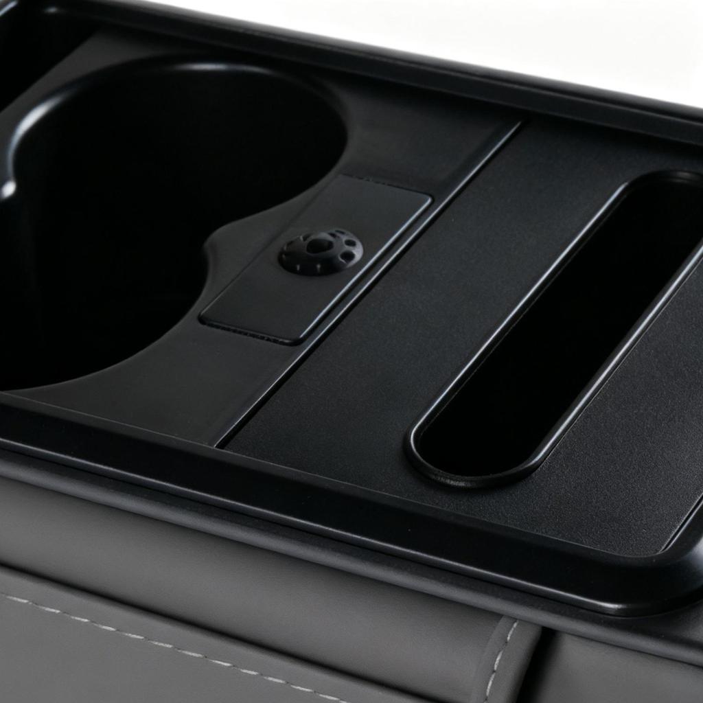 Auto Armlehnenbox Erhöhungskissen Mit Becherhalter Taschentuchbox Seitliche Aufbewahrungstasche universell Auto Innenraum Zubehör