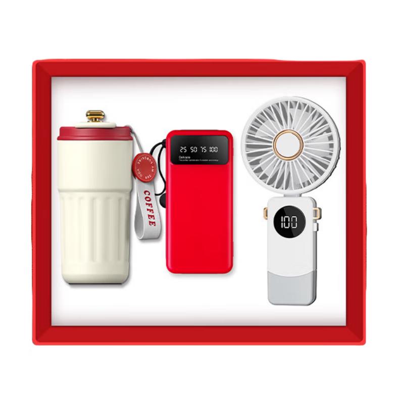 Business Gift Set with Thermos and Power Bank
