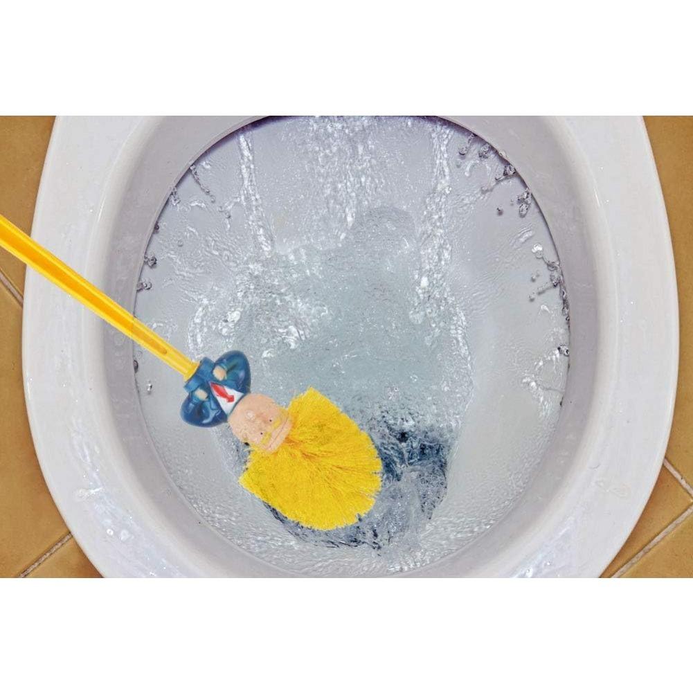 Funny Toilet Brush,Prank Toilet Brush Cleaner, Funny Toilet Scubber,Make Toilet Great Again, Commander In Crap (Thumb Up Toilet Brush)