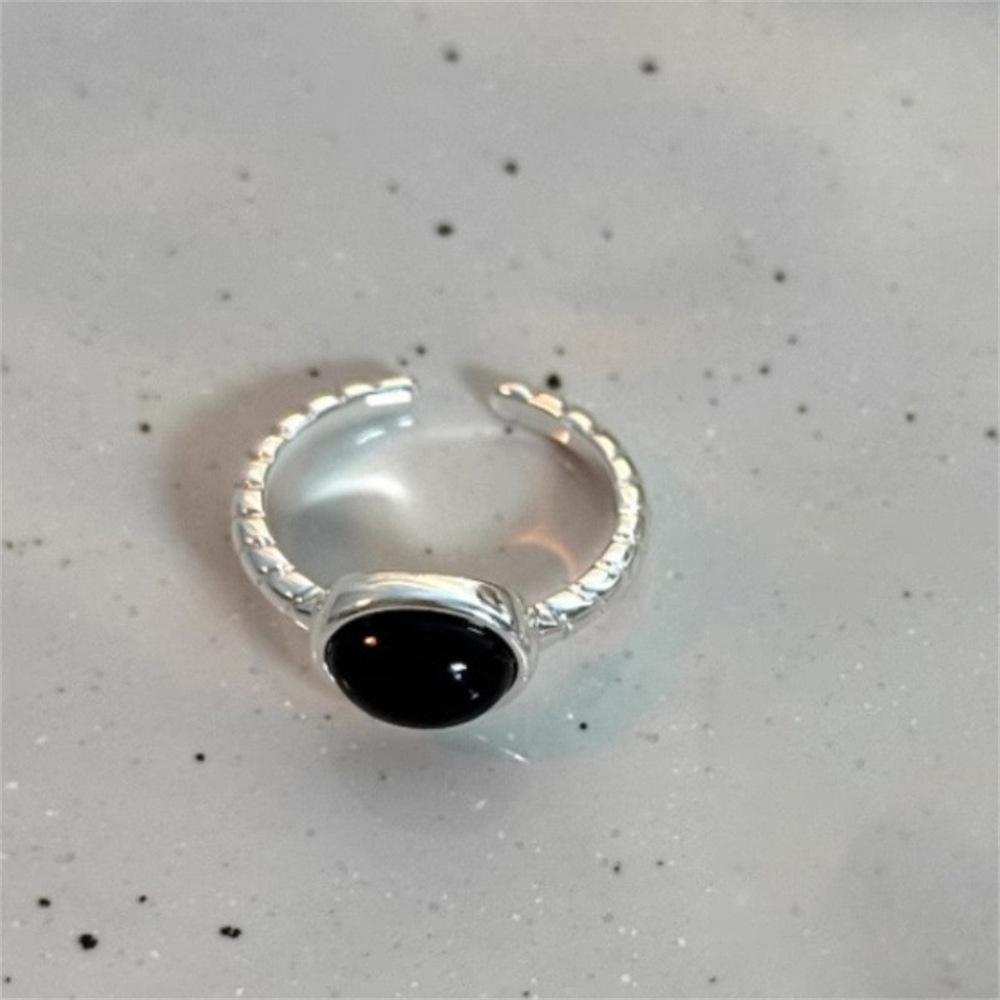 Schlichter Ring unregelmäßig 925er Sterlingsilberring Ins-Wind-Nischen-Design offener schlichter Silberring Großhandel
