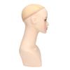 Female Mannequin Head PVC Weather Resistant Stable Pink Make Up Female Bald Head Model for Wig Jewelry Display