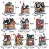 New Mini Christmas Decor Palace Lighting LED House Xmas LED Lights Miniature Ornaments Doll House