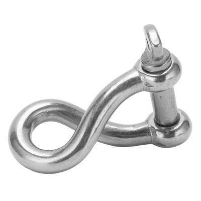 10mm Verdrehen Schäkel Edelstahl Schraube Pin Anker Schäkel für Marine Yachting M10