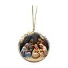 Painted Jesus Nativity Christmas Tree Pendant 2d Acrylic Keepsake Religious Ornament Creative Decoration Prayer Xmas Party
