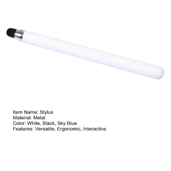 Telescopic Metal Teaching Pointer Universal Touchscreen Stylus High Sensitivity Portable Felt Tip Stylus Pen for Online Class Whiteboard Large Screen