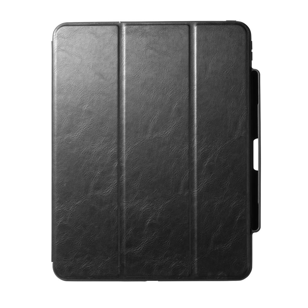 SANWA SUPPLY Hülle für iPad Pro mit Stifthaltertasche PDA-IPAD2014BK 13-Zoll (M4/2024)