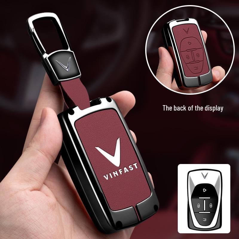 Vinfast Vietnam Car Key Case for Zhonghua V5/VF8 VF3/5/9 with Premium Keyring Buckle