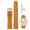 Sibehill 20mm Replacement Silicone Watch Band for Omega and X, Swatch, MoonSwatch, Speedmaster.