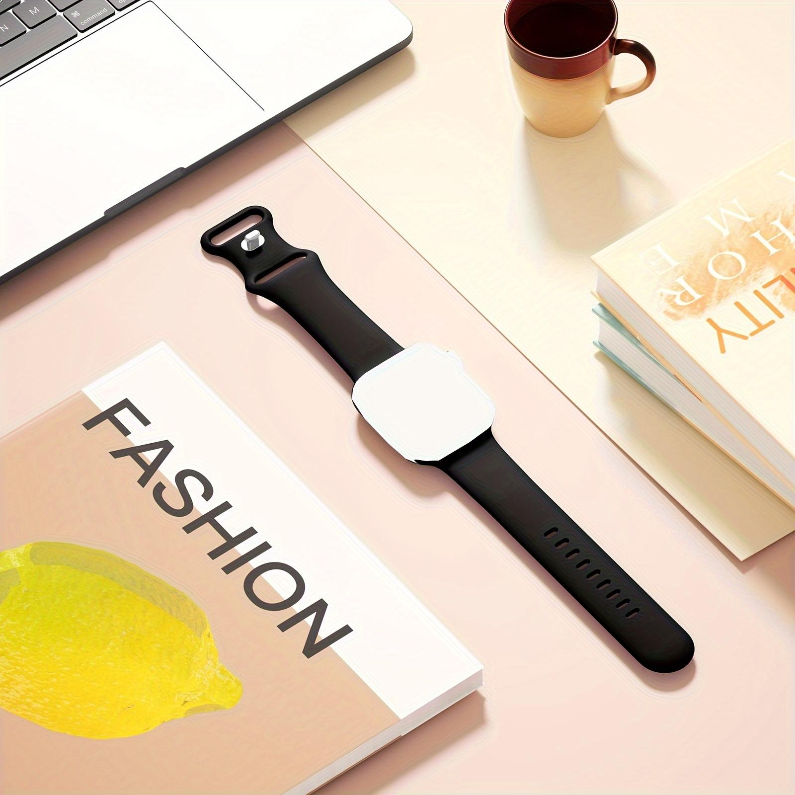 

Силиконовые спортивные ремешки для часов, совместимые с ремешком Apple Watch, мягкие водонепроницаемые браслеты для серии IWatch 38-40-41mm чёрный