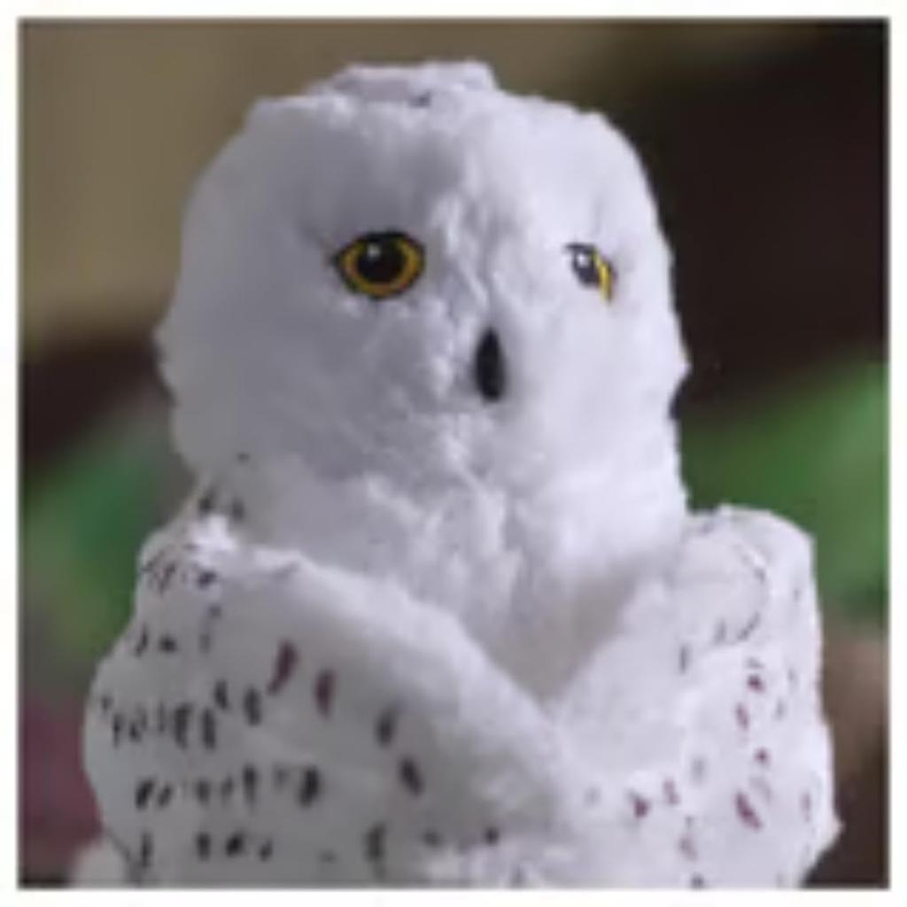 IKEA Plush Hand Puppet Snowy Owl White 25cm M50576896 SKOGSDUVA