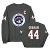 Women's Casual Pullover Sweatshirt Letter Print Crewneck Long Sleeve Relaxed Fit University Style Athletic Top