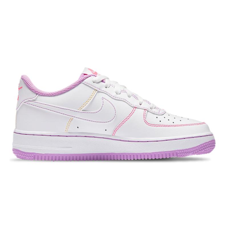 Nike Air Force 1 Low Contrast Stitch Fuchsia Glow GS Sneakers CW1575-110