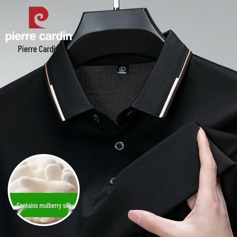 

Pierre Cardin Men s Silk Blend Short-Sleeve Polo Shirt 48/105