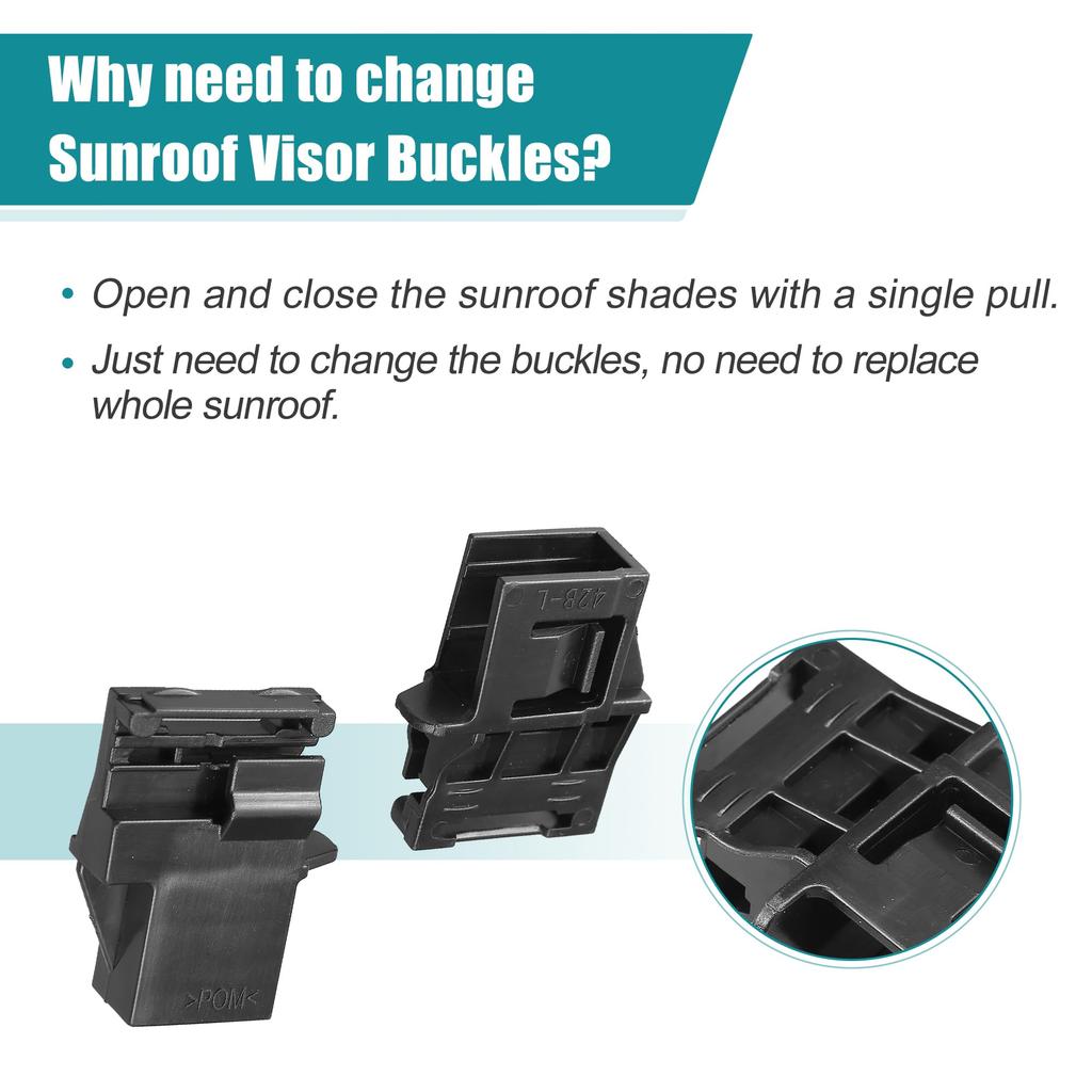 uxcell Sun Visor Fastening Buckle Sunshade Clip for Sunroof Hon Da Fits CR-V 2017-2021 1 Set