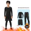 Plush Kids' Basketball & Football Quick-Dry Training Suits for Boys - Autumn/Winter Sports Tights & Base Layer Tops