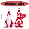 Heart Hat Gnomes Plush Dolls Valentines Day Scandinavian Tomtes Elf Figurine Toy Decoration for Bedroom or Office Desk