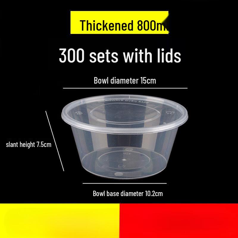 Disposable Round Plastic Food Containers