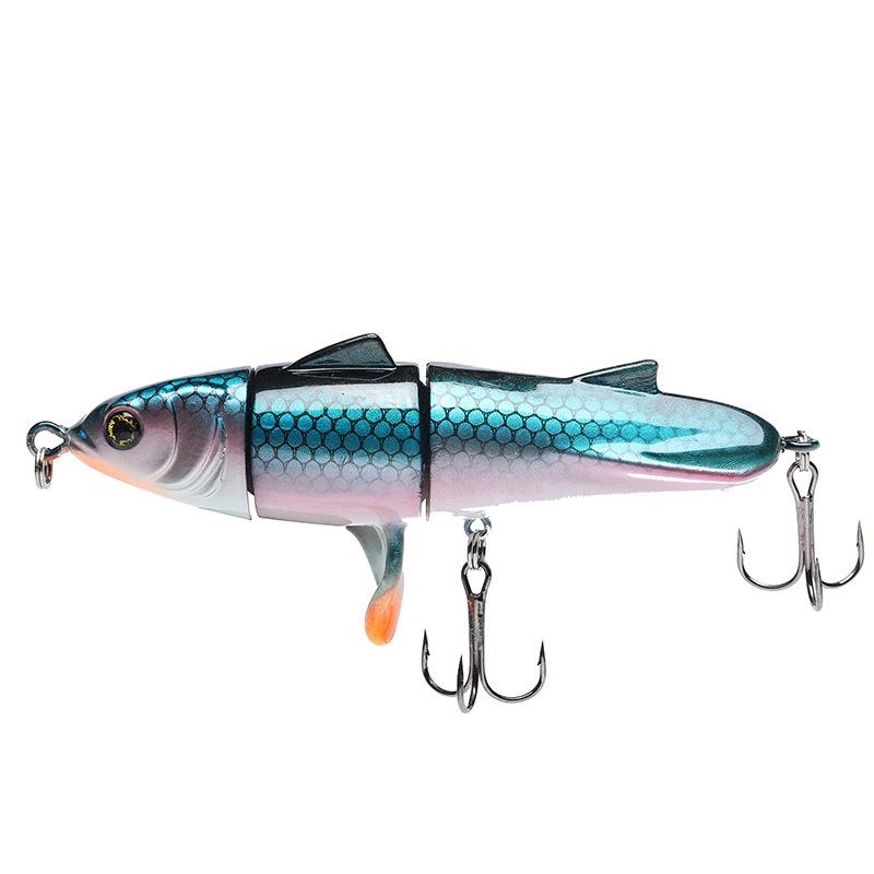 Bionic Ternary Lure Form Hard Bait Double Hook Fish Shape Abs Decoy Gear Fishing
