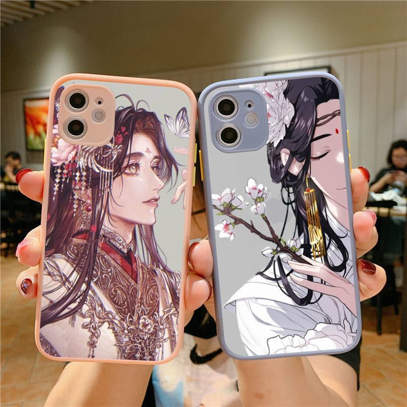 Heaven Official’s Blessing Phone Case for iPhone X XR XS 7 8 Plus 11 12 13 Pro MAX 13mini Translucent Matte Case