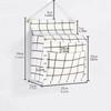 Plaid Sundries Storage Pouches Wall Mounted Bedside Organizer Wall Hanging Bag  Bed Side