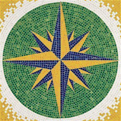 Mosaïque en céramique émaillée