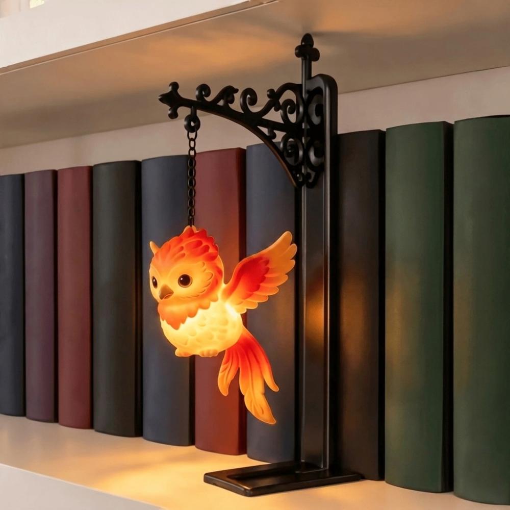 Wrought Iron Owl Bookshelf Lamp Vintage Bookend Shelf Lamp Reading Nook Light  Birthday Gift