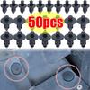 50 Stück Auto 8mm/6mm Loch Kunststoffnieten Befestigungselement Druckclip Schwarz Auto Fahrzeug Türverkleidung Panel Halterung Befestigungsclip Autozubehör
