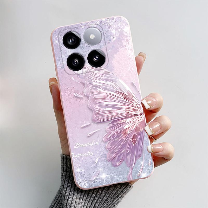 For Xiaomi 14T Pro Case Cute Astronaut Butterfly Cover Silicone Soft Phone Case For Xiaomi Mi 14T Pro Mi14T Fundas 6.67'' Bumper